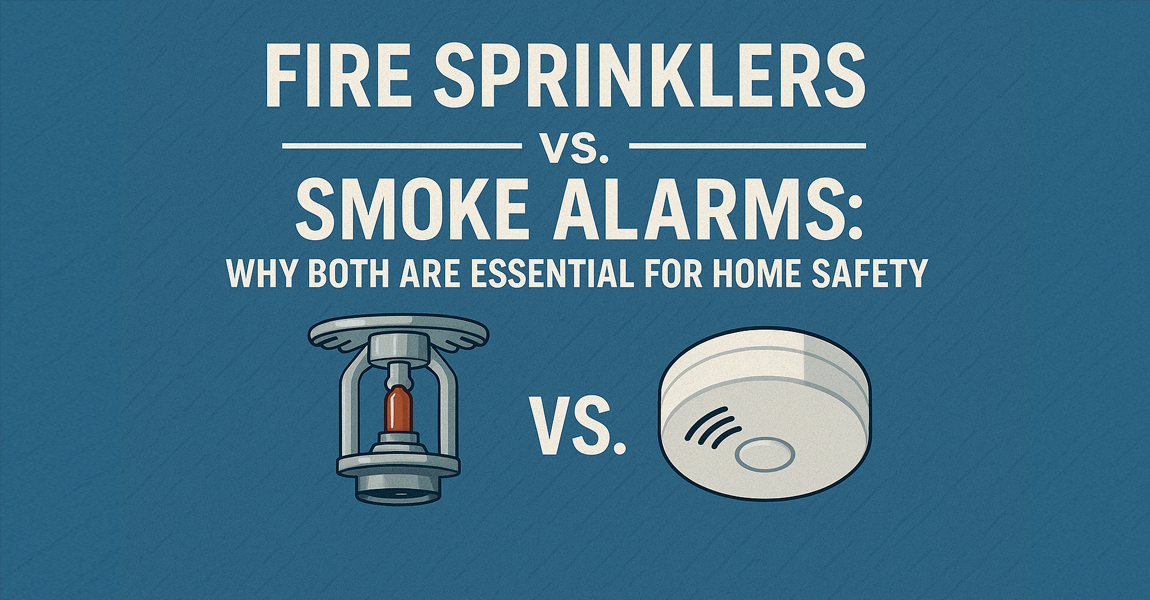Fire Sprinklers vs. Smoke Alarms: Why Both Are Essential for Home Safety